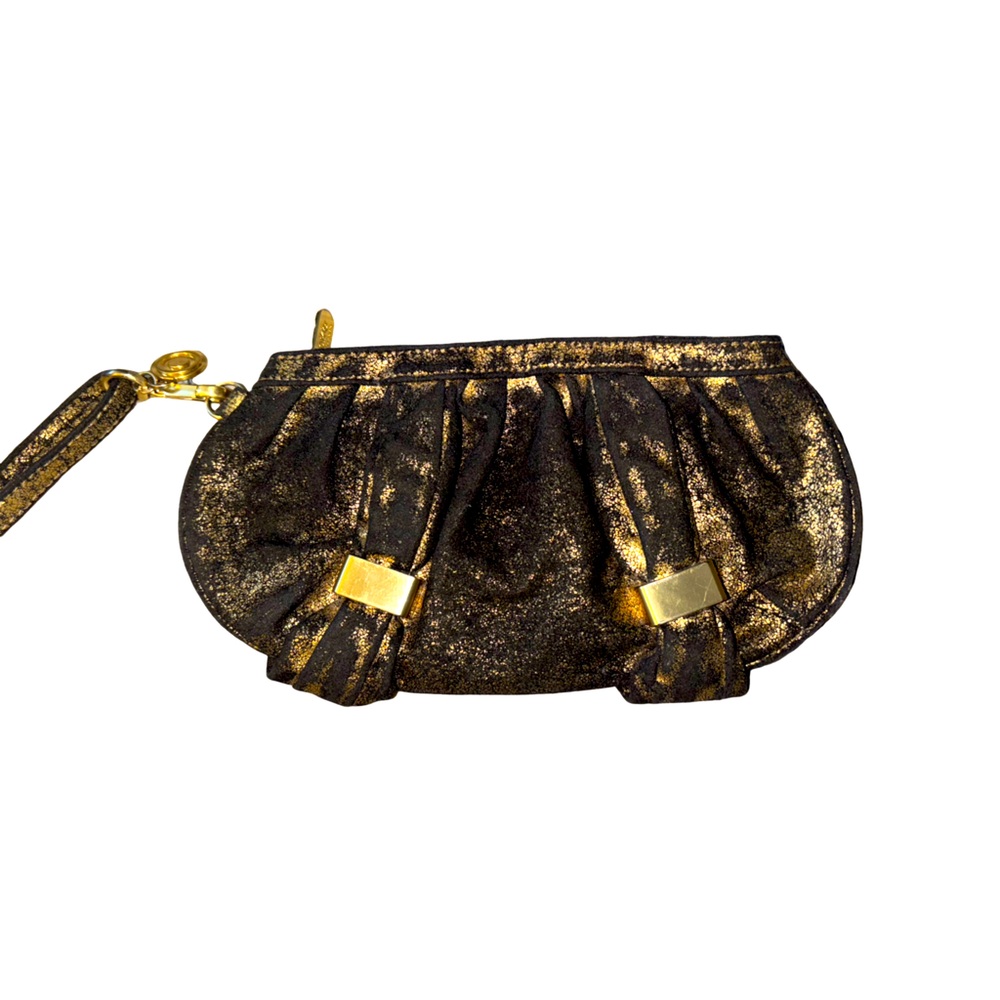 Botkier for target distressed gold metallic clutch